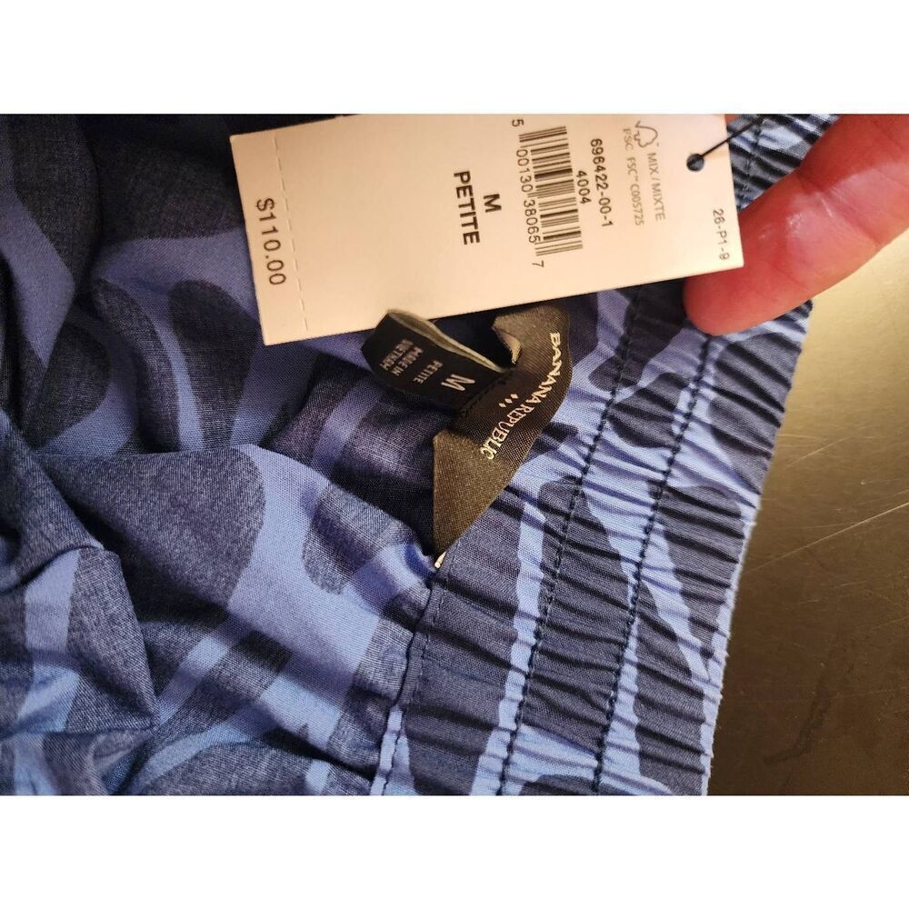 Banana Republic NWT  poplin midi skirt blue size Medium P - Picture 6 of 9